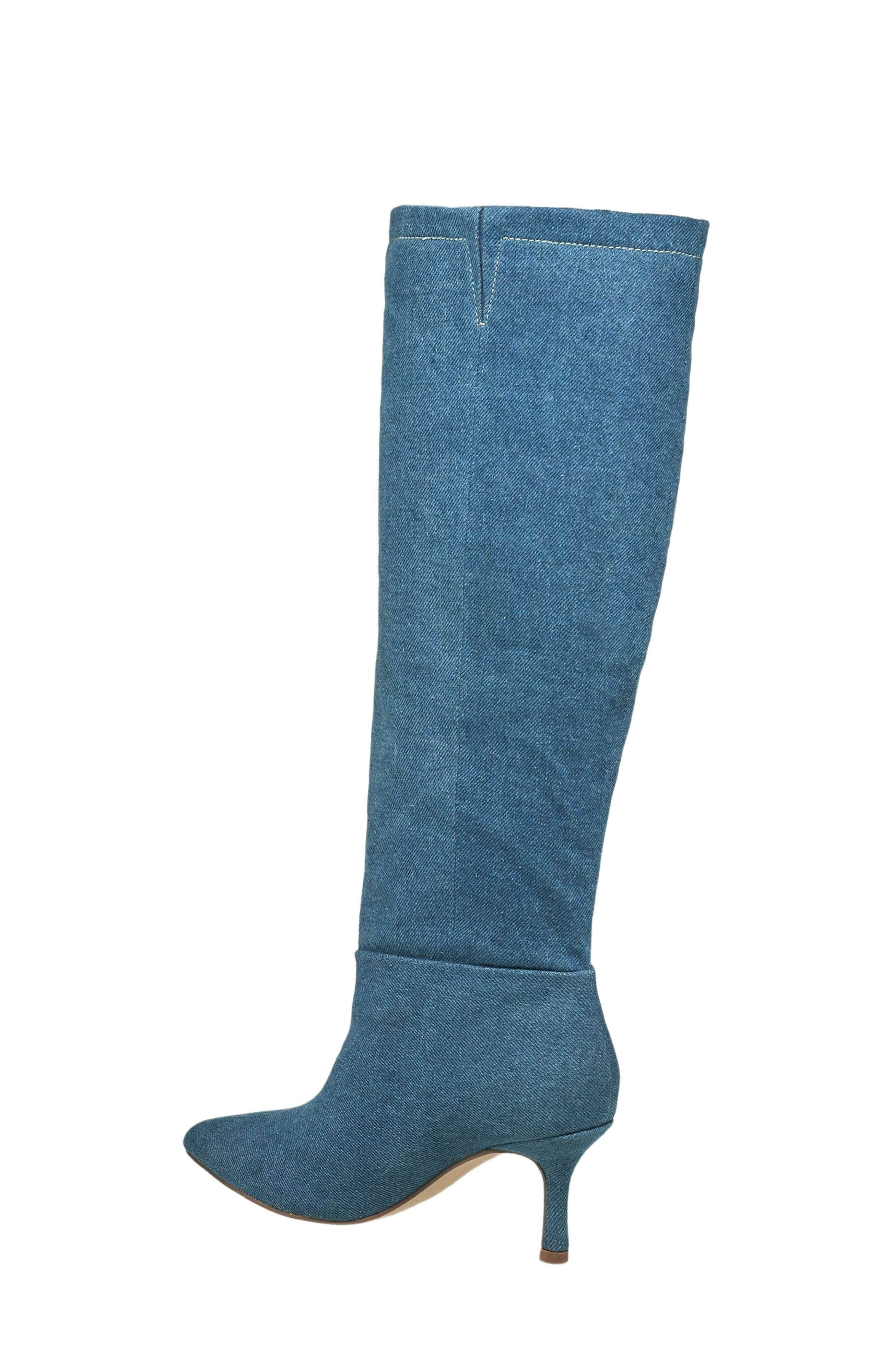 True Religion Tall Denim Boot, Alternate, color, Light Denim