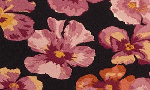 Reformation Kiley Floral Print Midi Dress In Burgundy