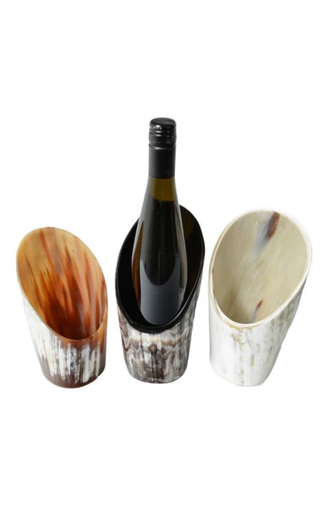 Nestled Horn Wine Holder