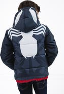 Marvel Spider-Man Hooded Zip-Up Puffer Jacket
