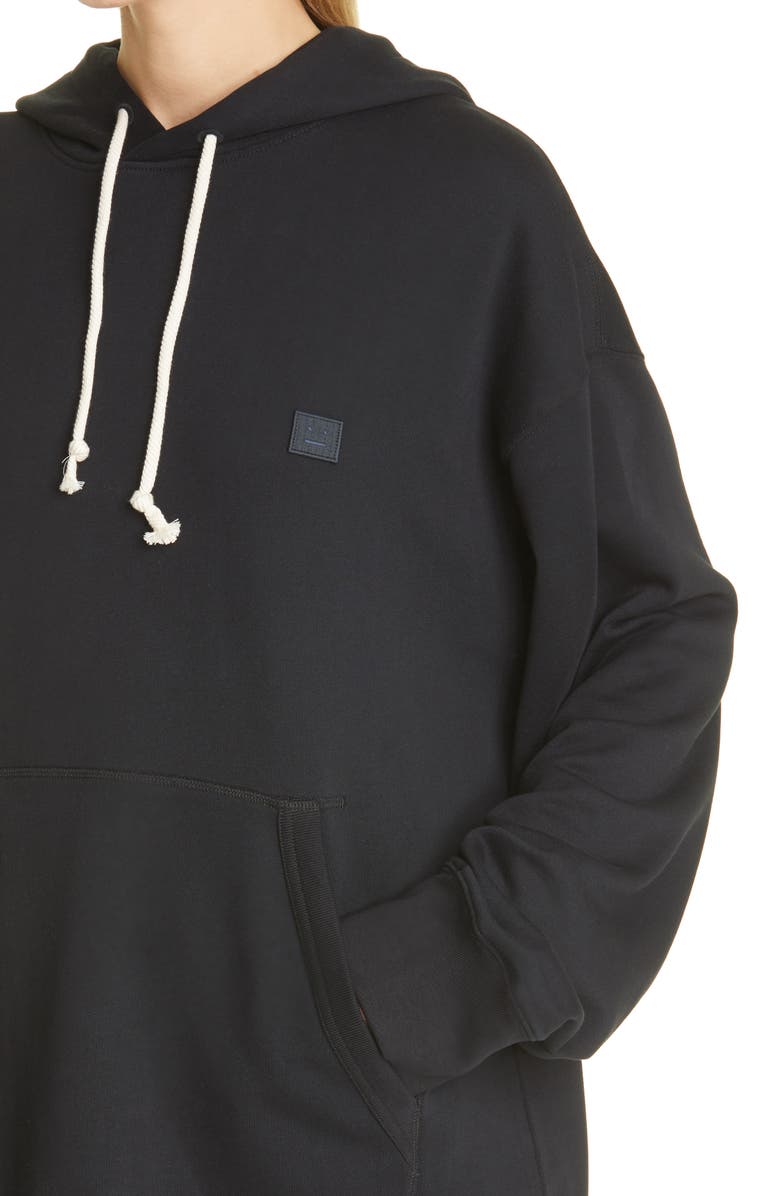 Acne Studios Women's Fonbar Face Patch Oversize Organic Cotton Hoodie, Alternate, color, 