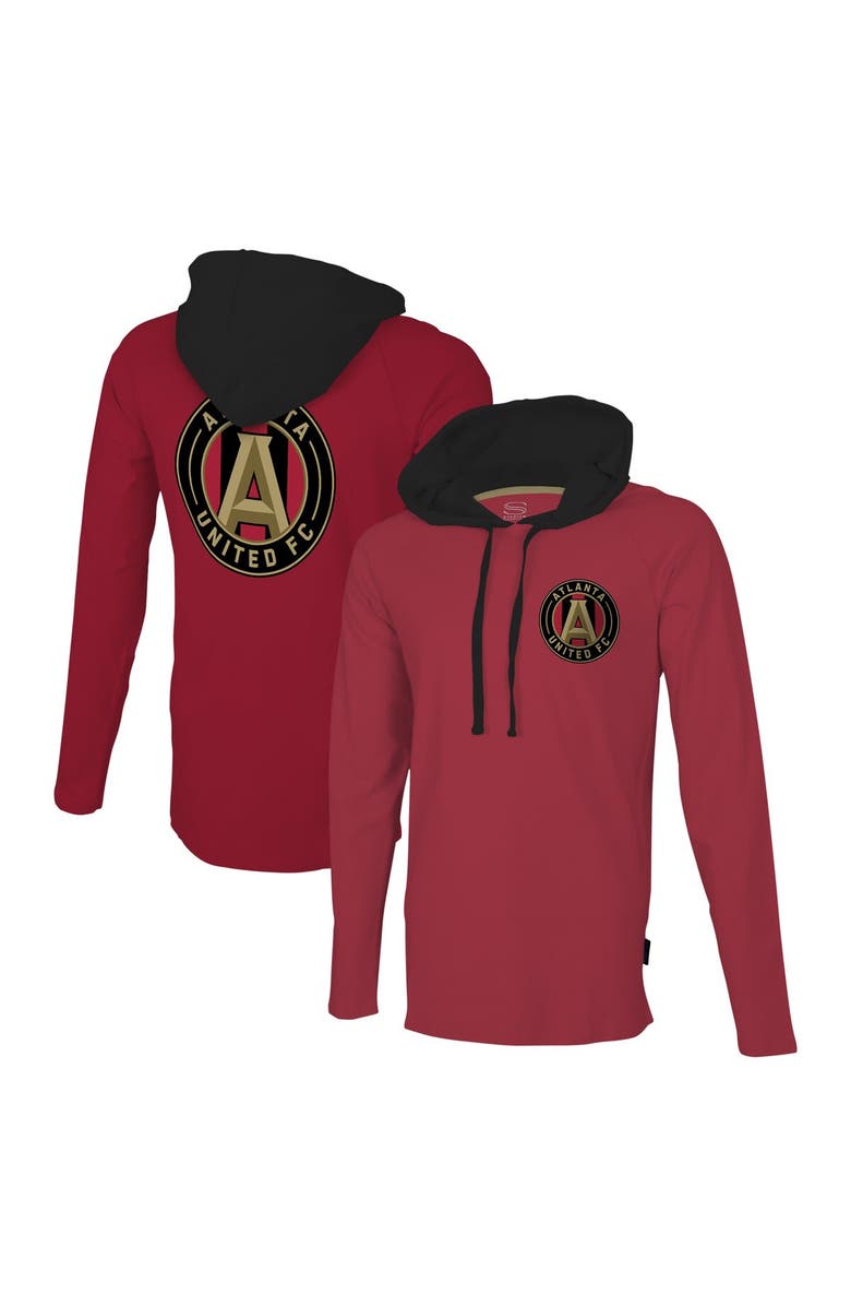 Stadium Essentials Men's Stadium Essentials Red Atlanta United FC Tradition Raglan Hoodie Long Sleeve T-Shirt, Main, color, Red
