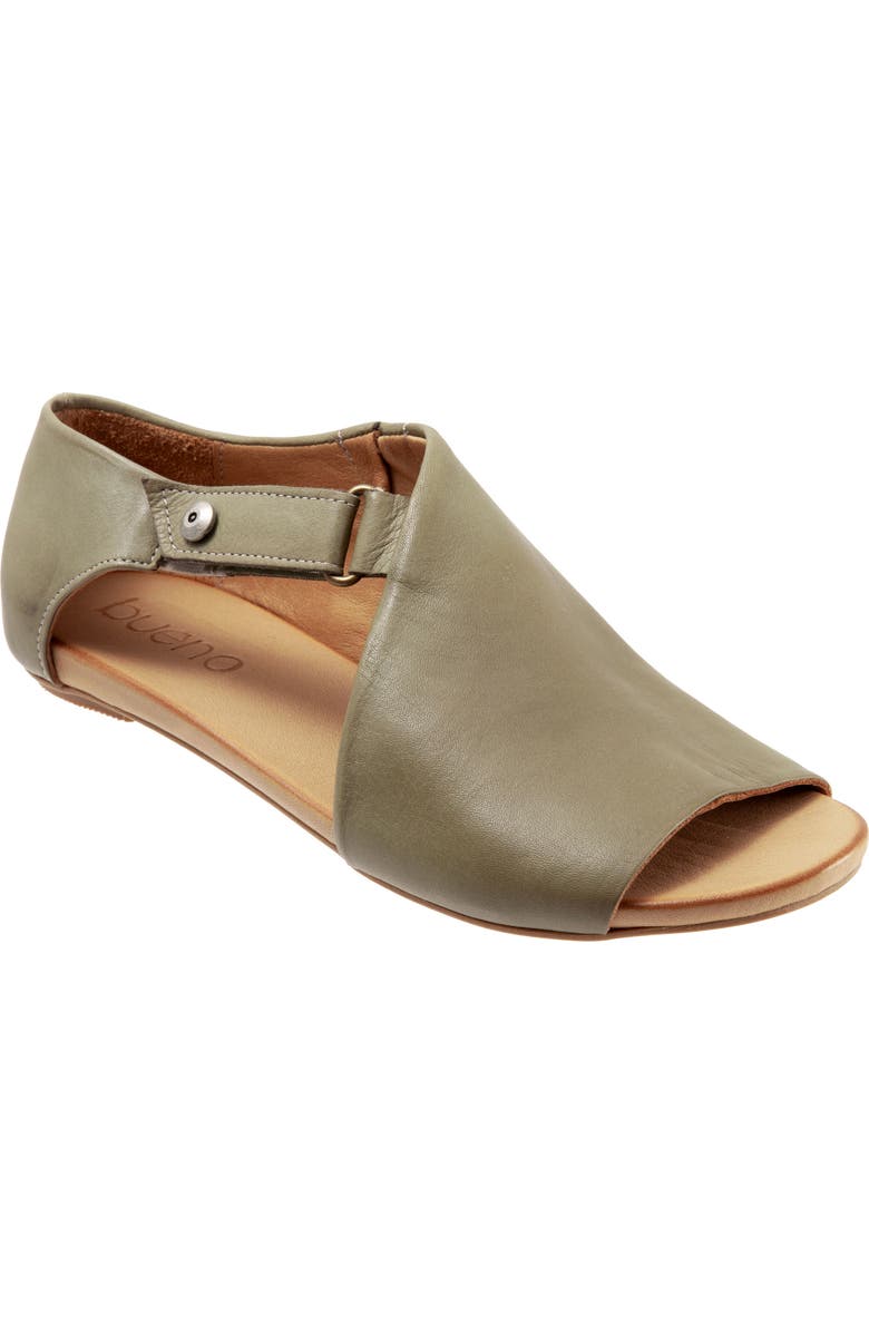 Bueno Kale Flat Sandal, Main, color, Sage Leather
