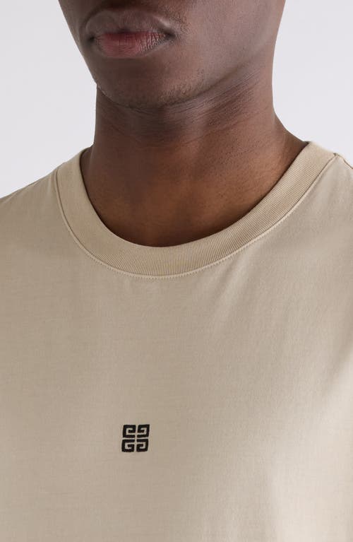 Givenchy Crew Neck Short Sleeves T-shirts In Light Beige