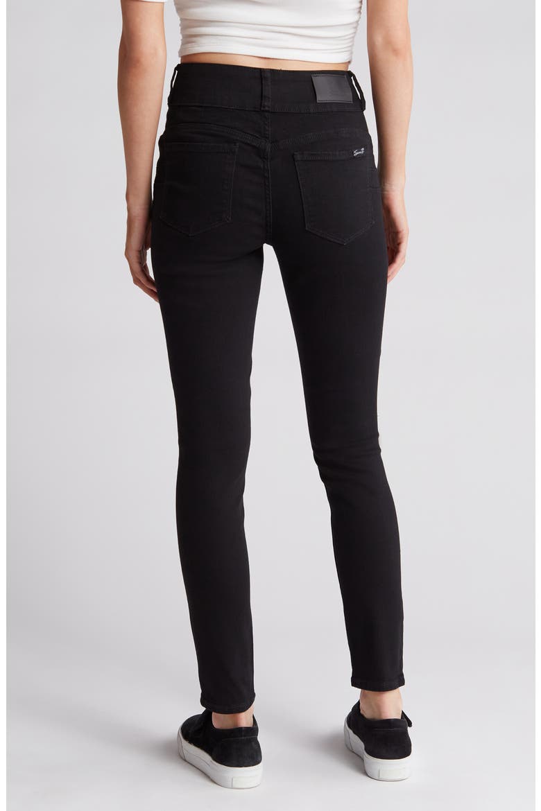 High Waist Curvy Straight Leg Jeans, Alternate, color, BLACK RINSE