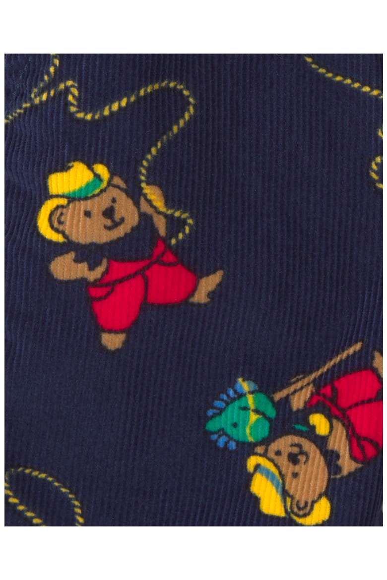 Cotton Corduroy Overalls, Alternate, color, BLUE BEAR OVERALL