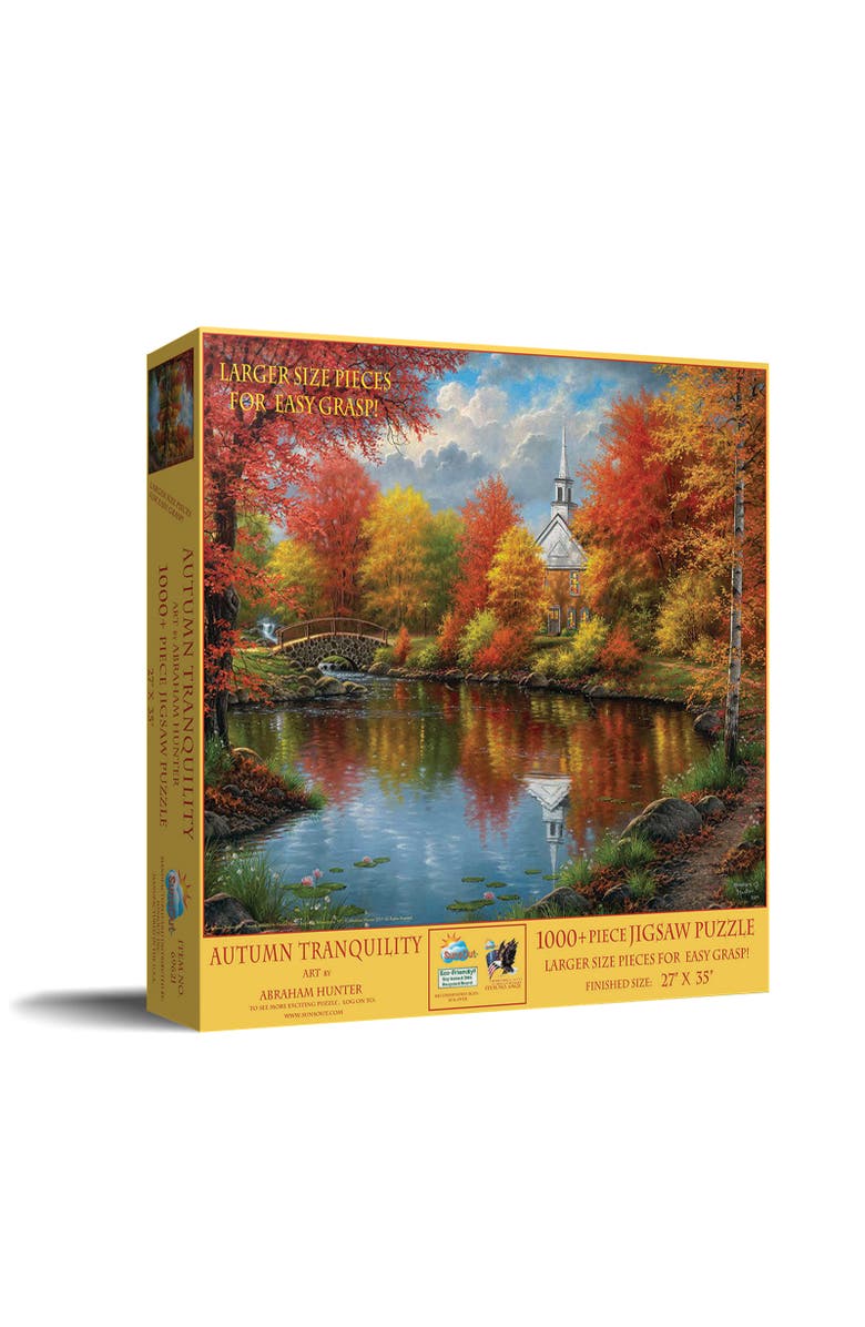 Sunsout Autumn Tranquility 1000 piece Jigsaw Puzzle for Adults Large Pieces, Main, color, Multicolor