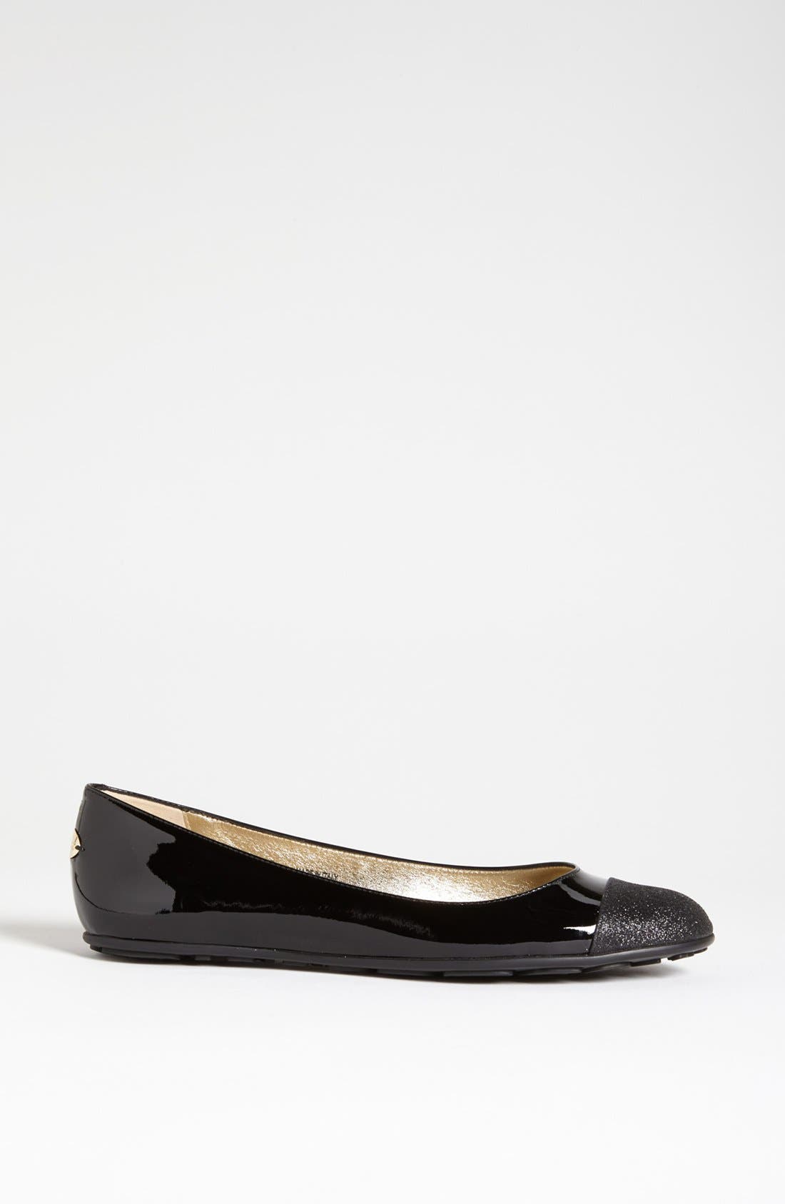 'Whirl' Ballet Flat, Alternate, color, BLACK