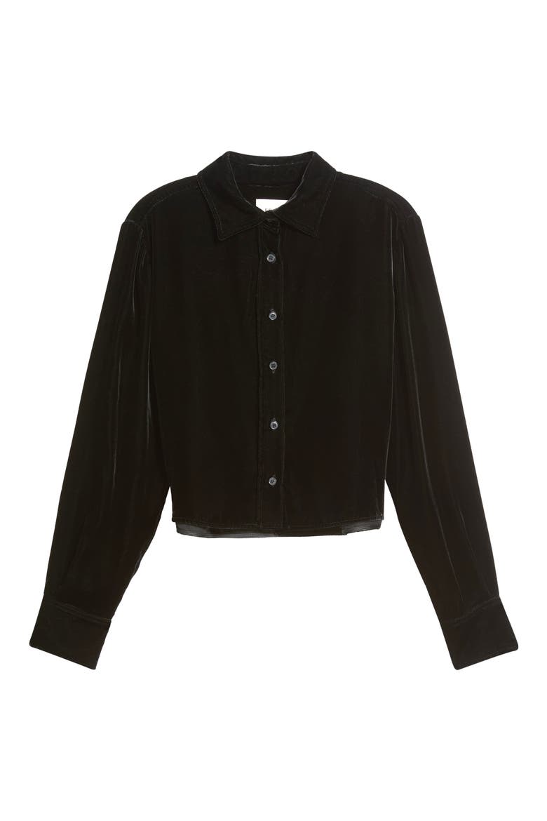 The Velvet Charles Shirt, Alternate, color, BLACK