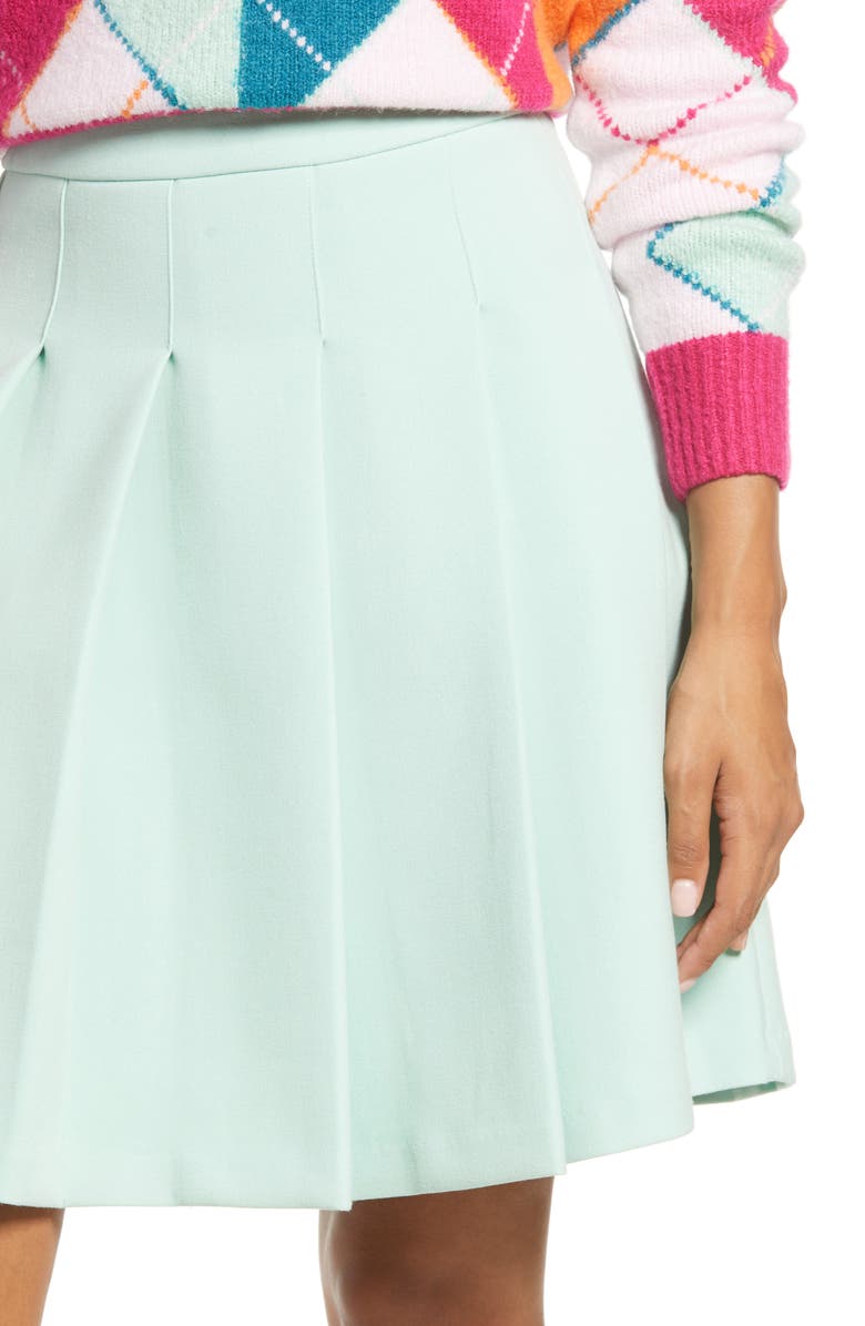 Halogen<sup>®</sup> x Atlantic-Pacific Pleated Miniskirt, Alternate, color,