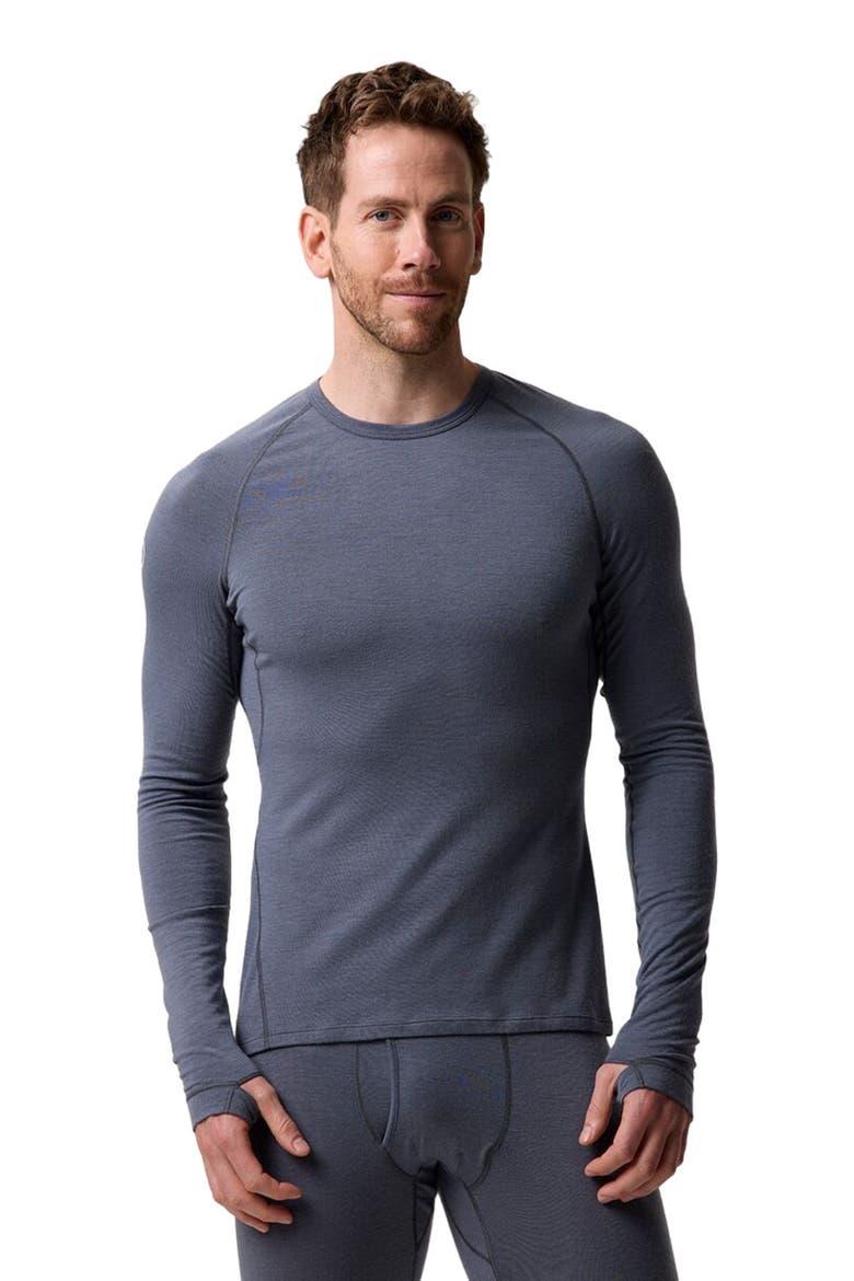 Cedars Rws Merino Lt-Wt Baselayer Crew Top - Men's, Alternate, color, Turbulence