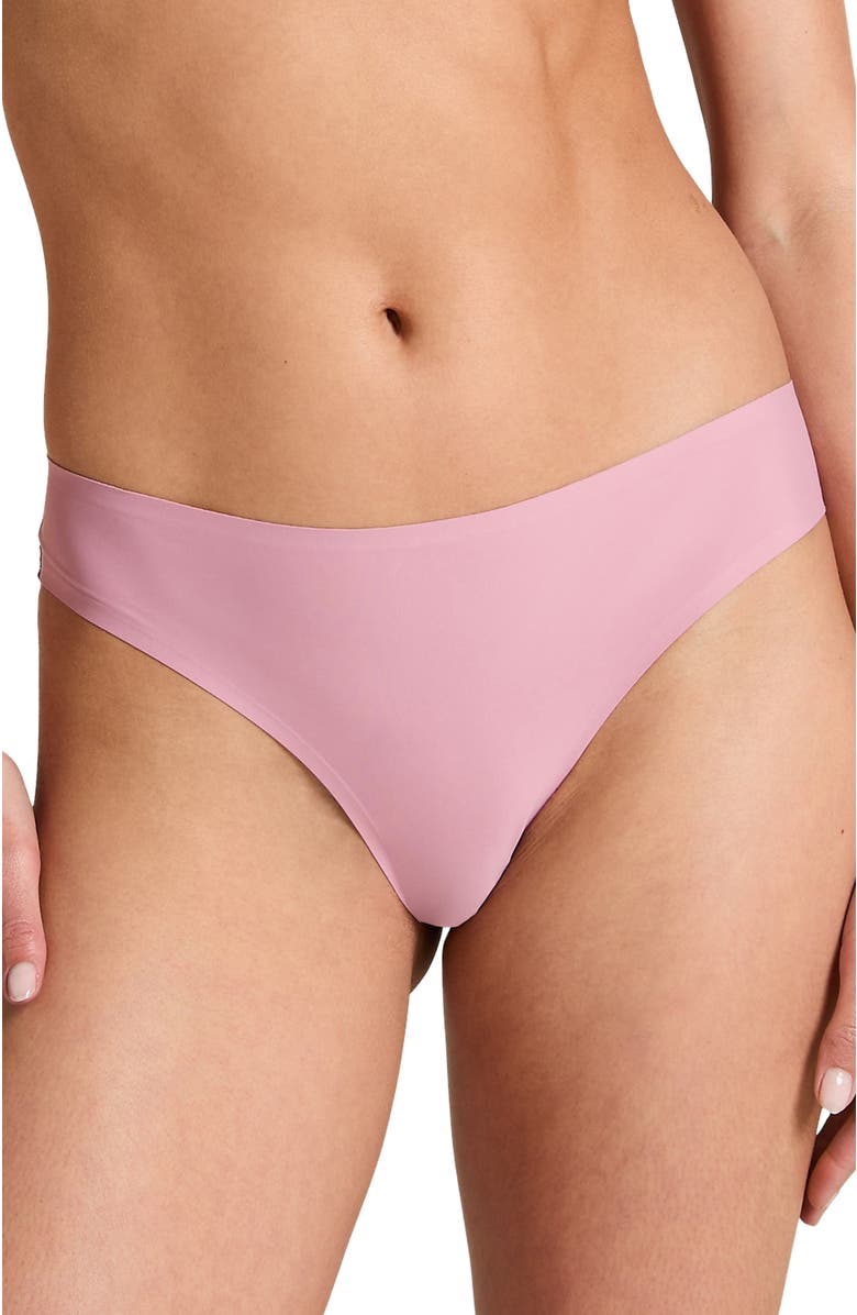 Hunkemöller 5-pack Invisible Lace Back Brazilian, Main, color, Pink