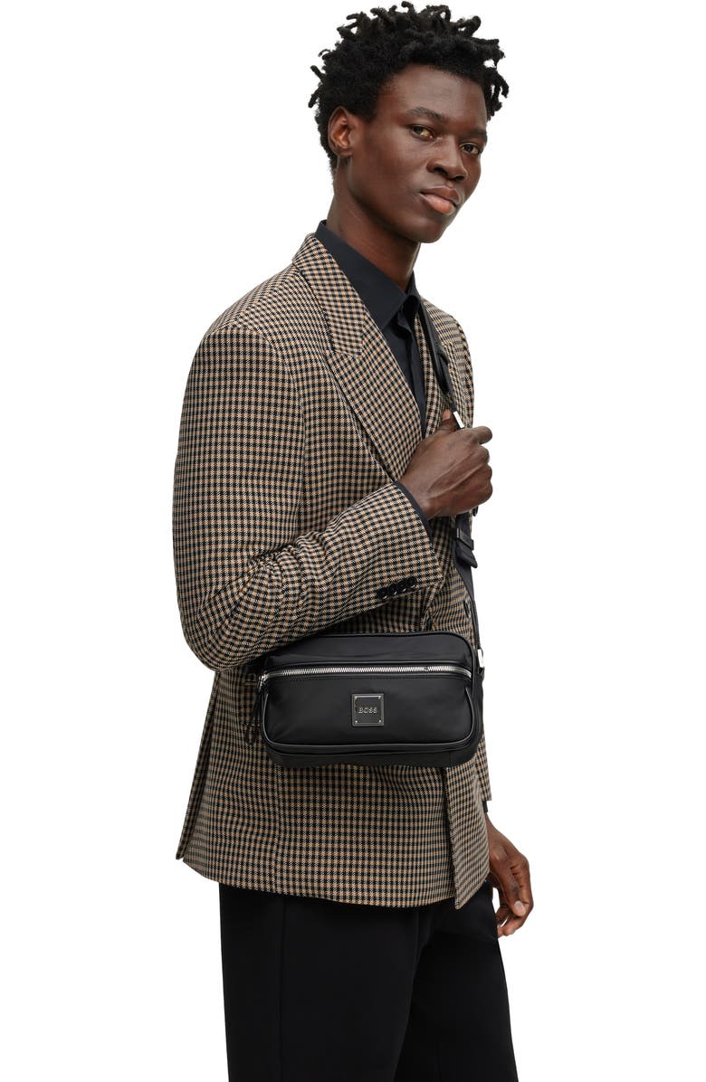 BOSS Lennon East/West Recycled Polyester Sling Bag, Alternate, color,