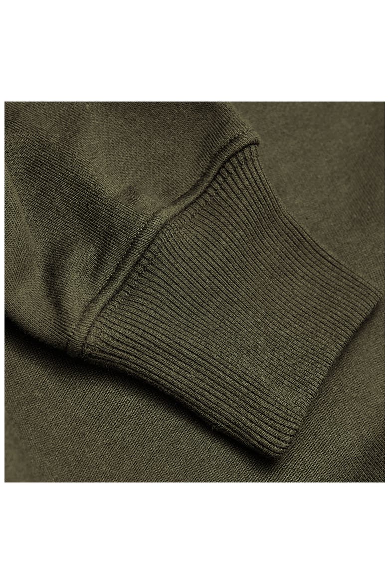 Fleece Crewneck Sweatshirt, Alternate, color, MILITARY GREEN