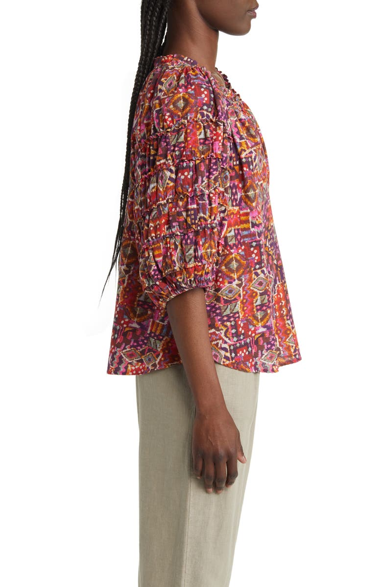 XÍRENA Lucia Print Frill Top, Alternate, color, 