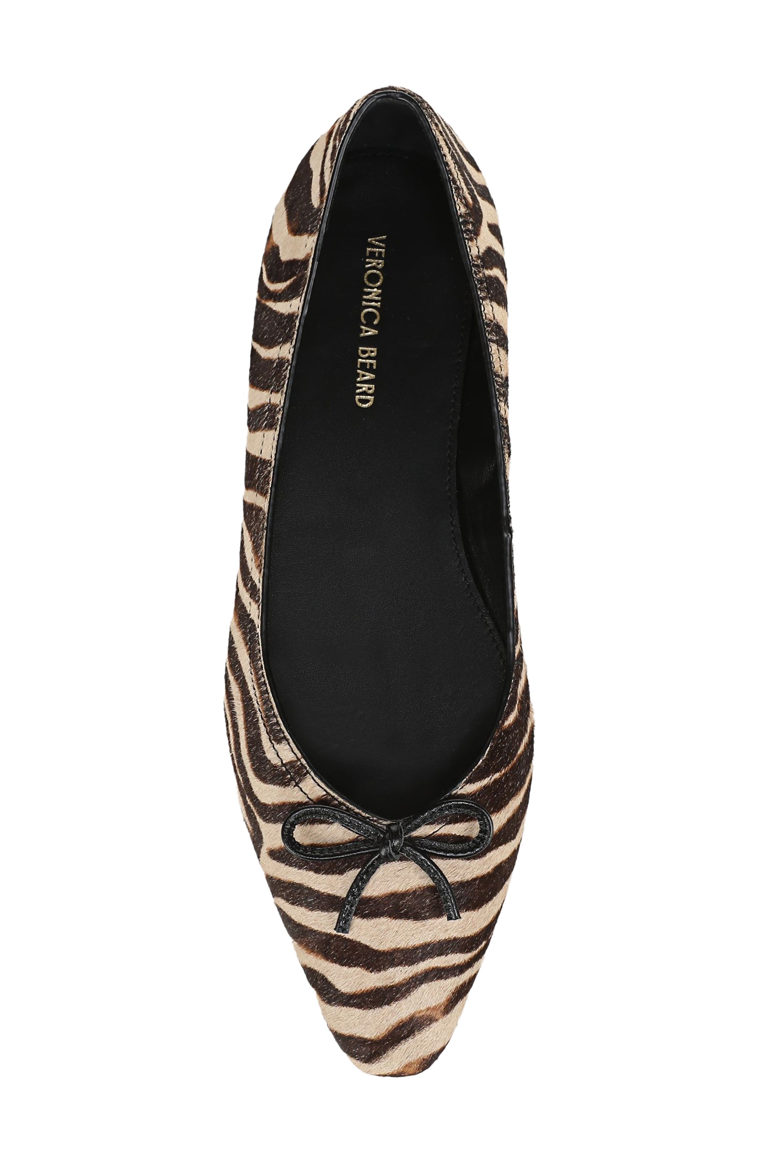 Cailey Ballet Flat, Alternate, color, ZIGER BROWN CALF HAIR