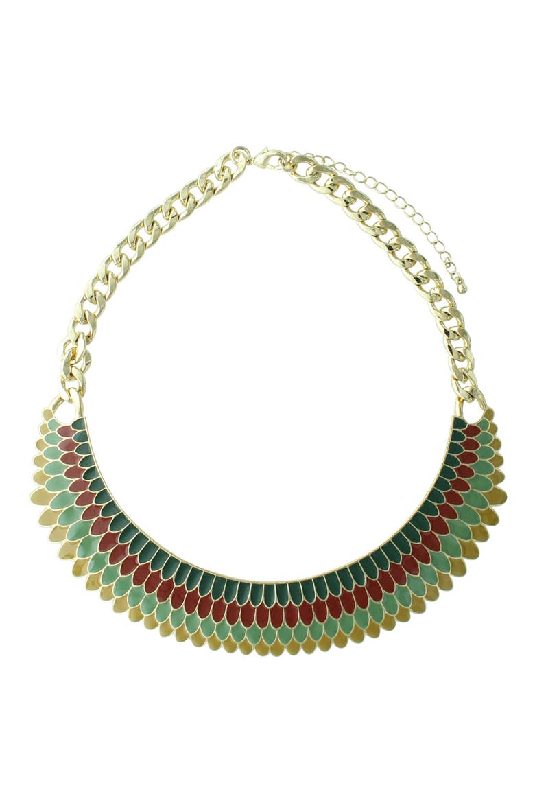 Crystal Collar Necklace, Main, color, GOLD / MULTI