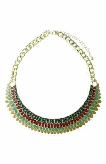 OLIVIA WELLES Crystal Collar Necklace