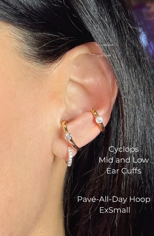 Seed2stone Cyclops Ear Cuff In Gold