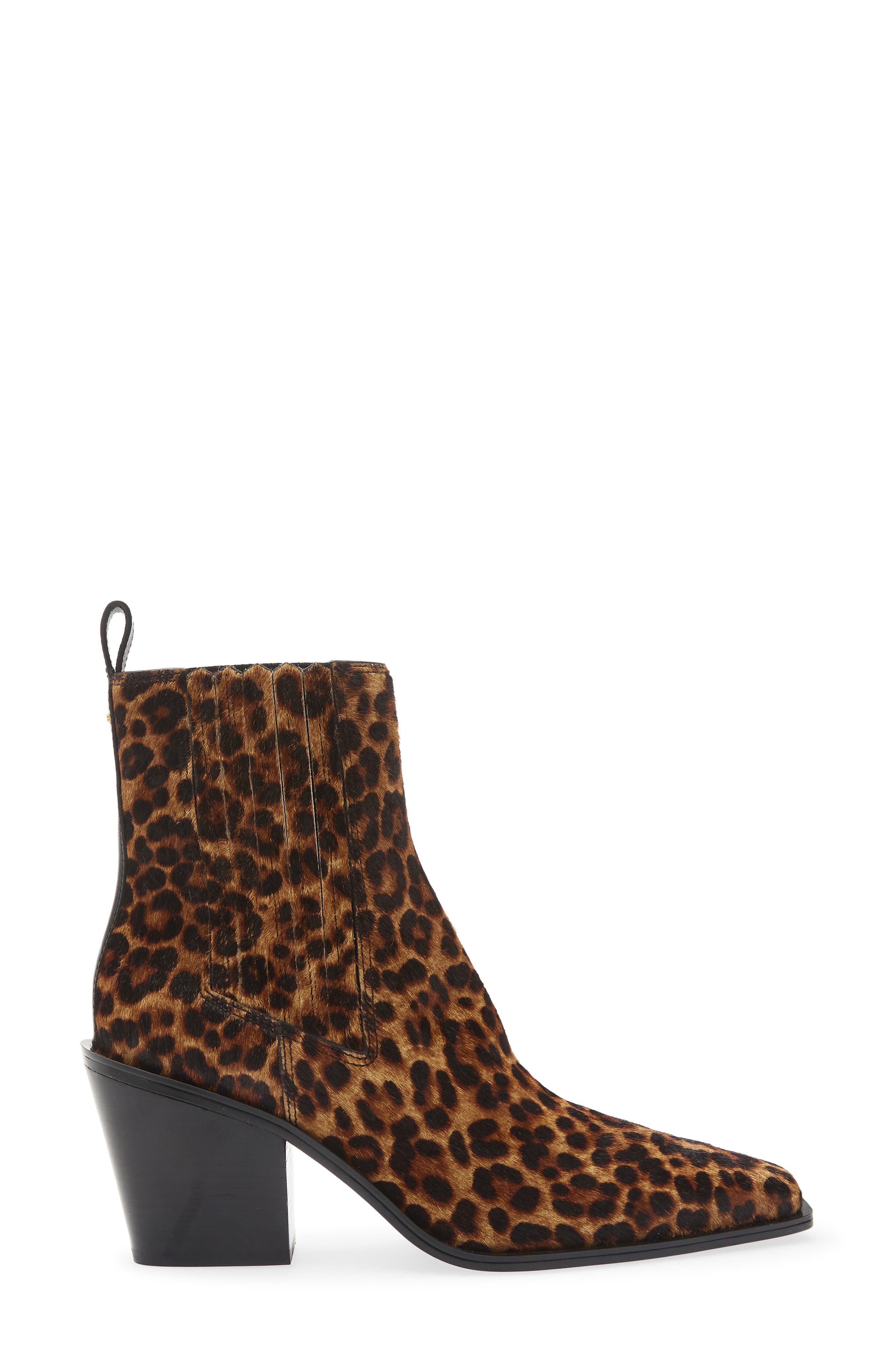 Newbury Genuine Calf Hair Chelsea Boot, Alternate, color, LEOPARD CALF HAIR