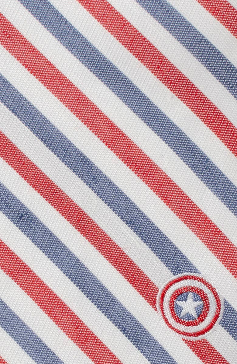 Cufflinks, Inc. Captain America Shield Tie Bar & Tie Set, Alternate, color, Multi
