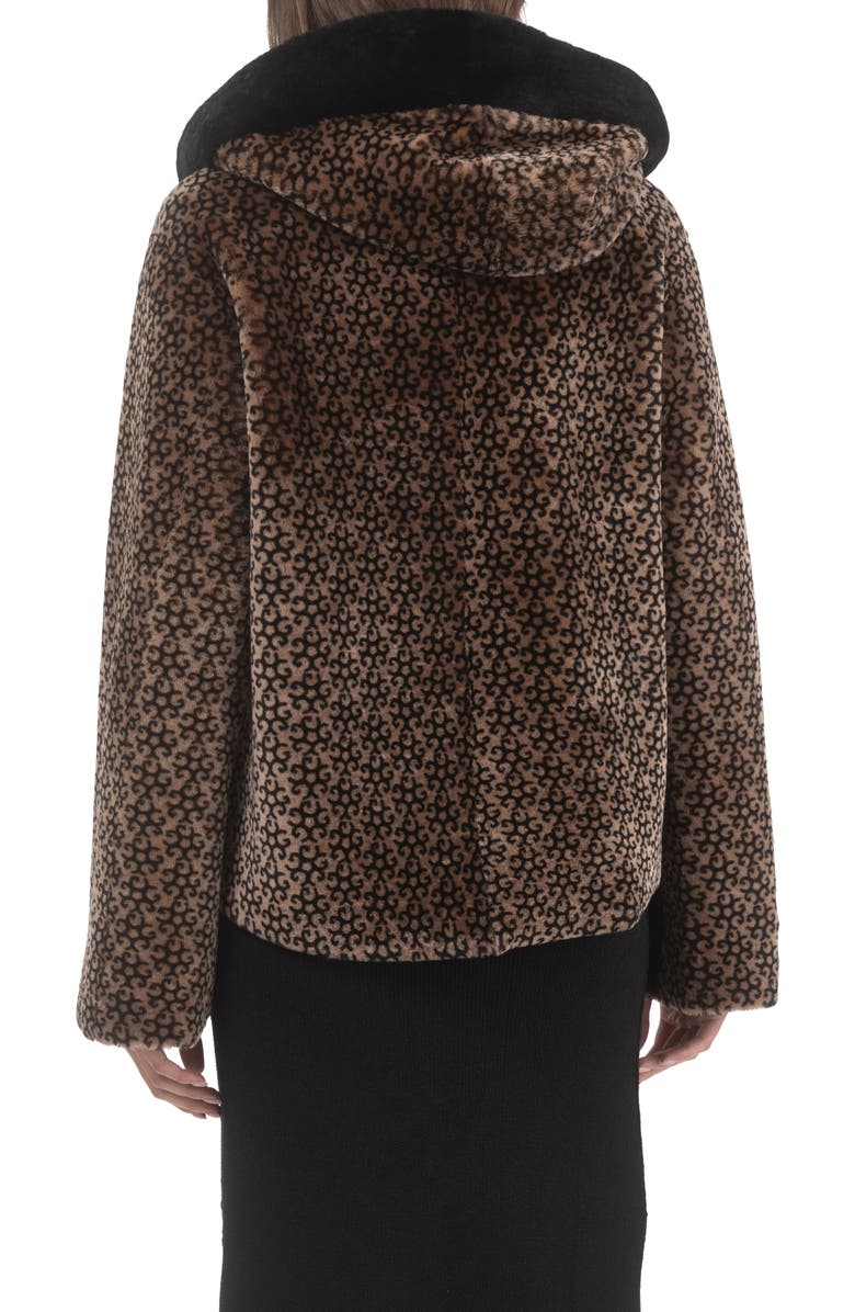 GORSKI Genuine Shearling Jacket, Reversible, Alternate, color, Brown/Black Insignia