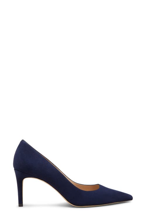 Stuart Weitzman Linsi 75 Pump In Nice Blue Suede