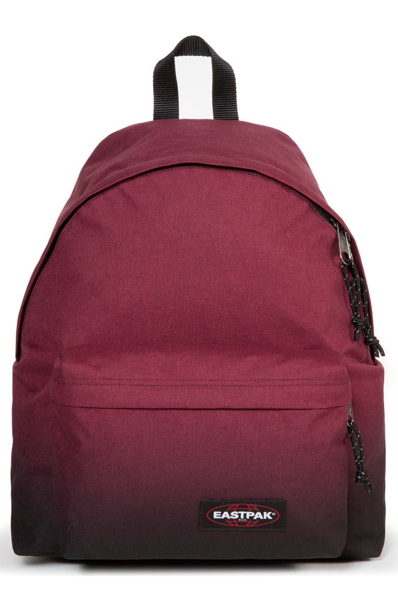 Eastpak Padded Pak'r<sup>®</sup> Nylon Backpack, Main, color, Merlot Gradient