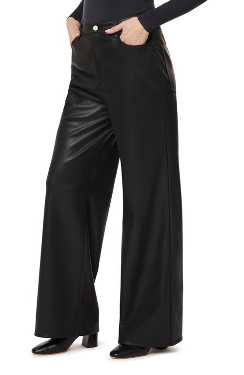 Habitual Slounch Wide Leg Faux Leather Pants In Multi