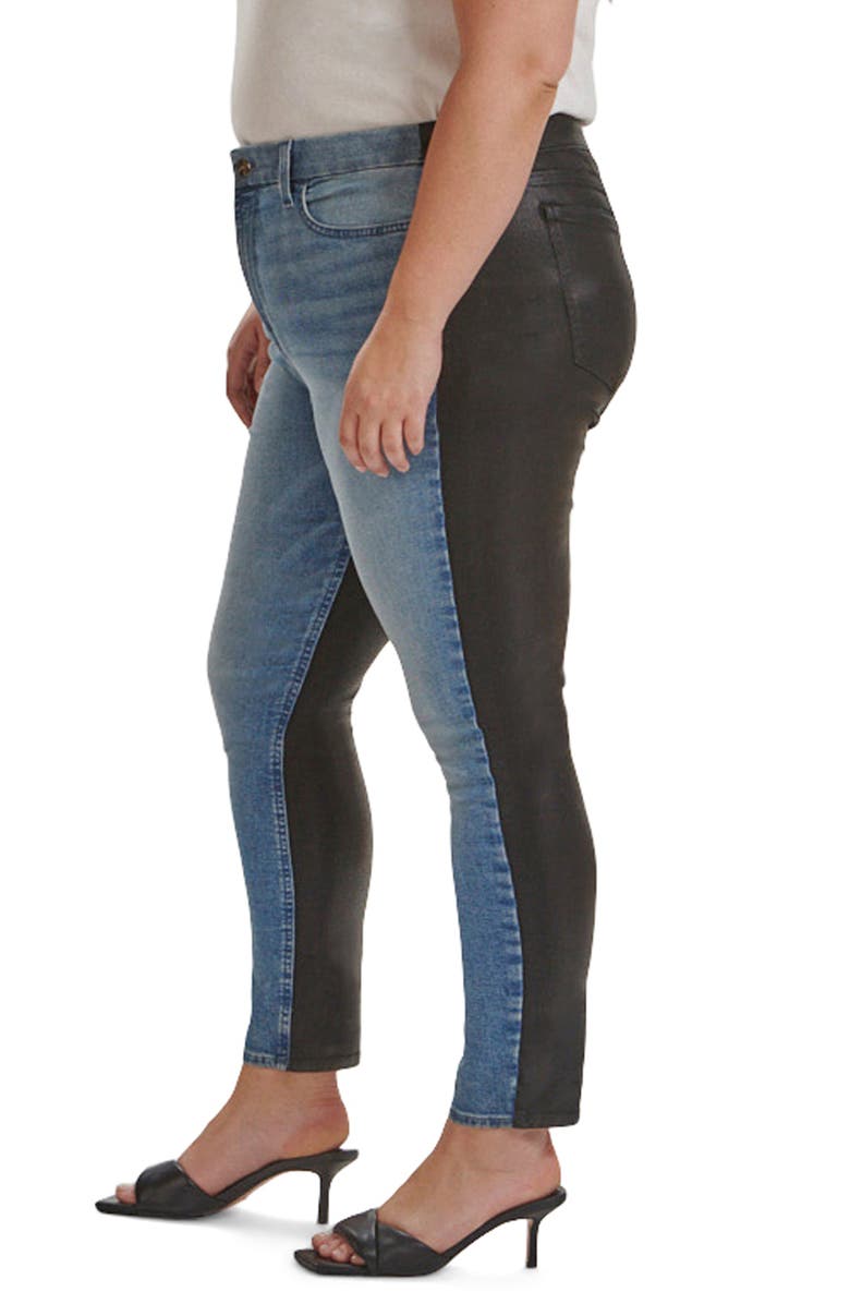 JEN7 by 7 For All Mankind 50/50 Coated Ankle Skinny Jeans, Alternate, color, Heather Mist