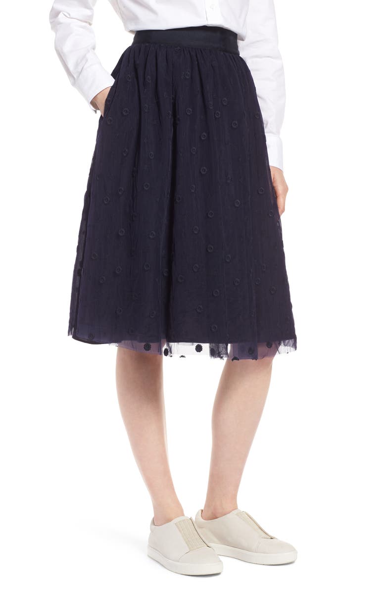 1901 Embroidered Tulle Skirt, Main, color,