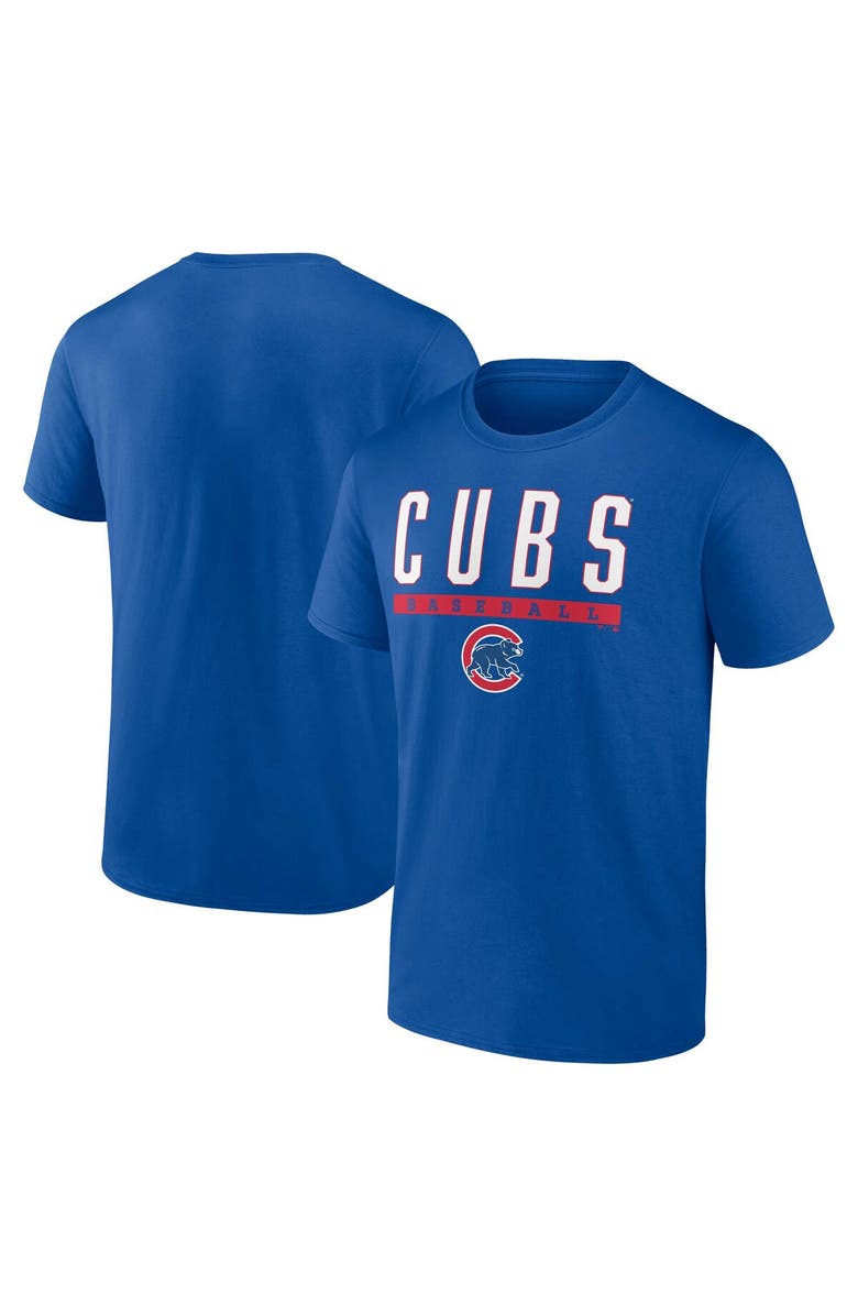 FANATICS Men's Fanatics Royal Chicago Cubs Power Hit T-Shirt, Main, color, 