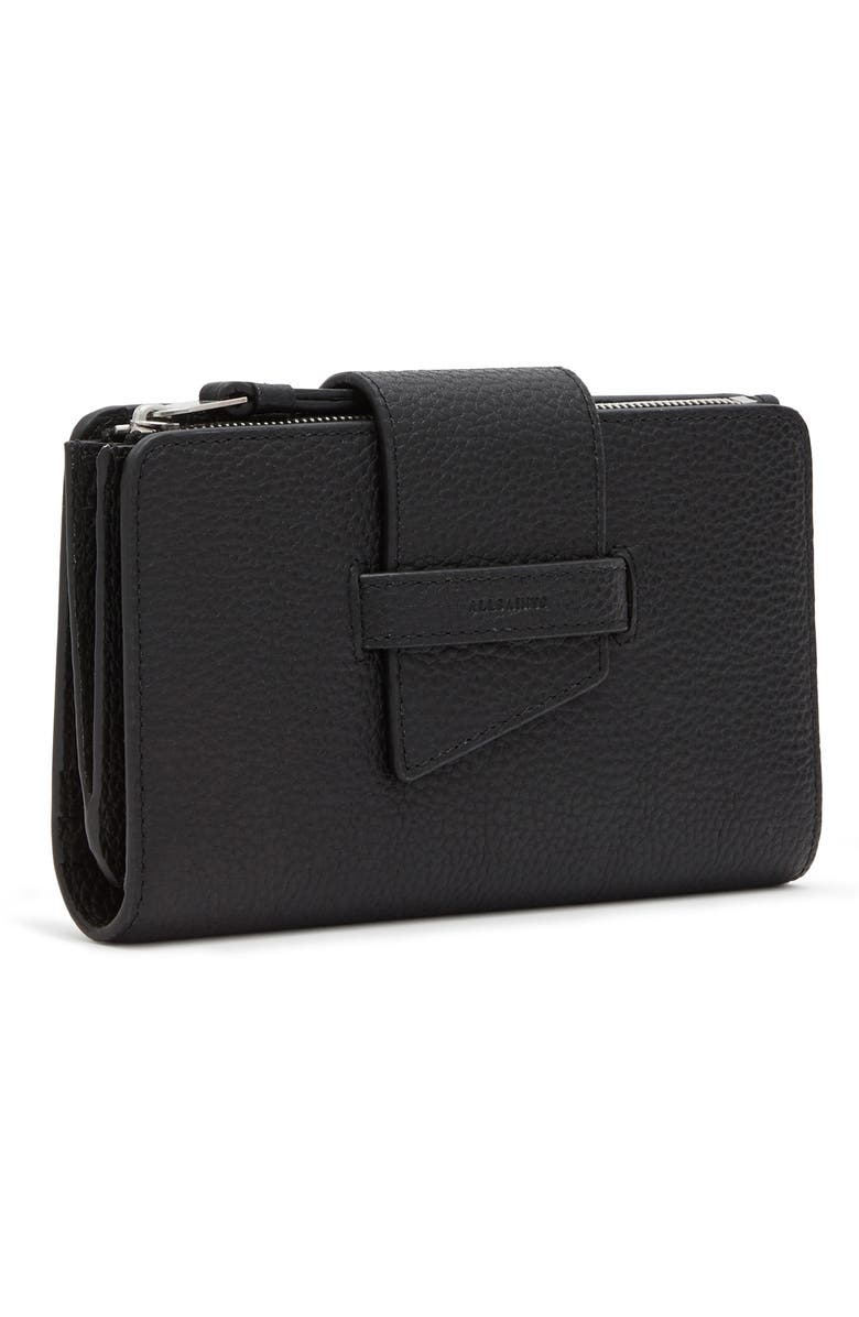 AllSaints Ray Leather Wallet, Alternate, color,