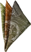 Cufflinks, Inc. Antique Clock Gradient Silk Pocket Square