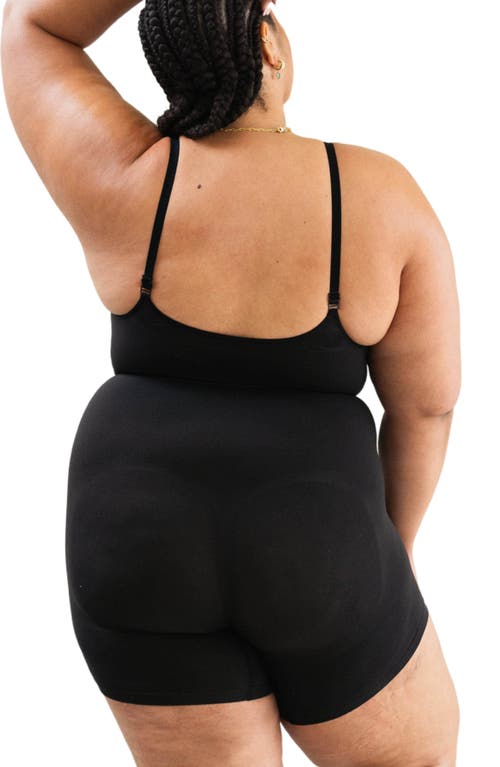 Proclaim Mid-thigh Plant-based Shapewear Bodysuit In Black