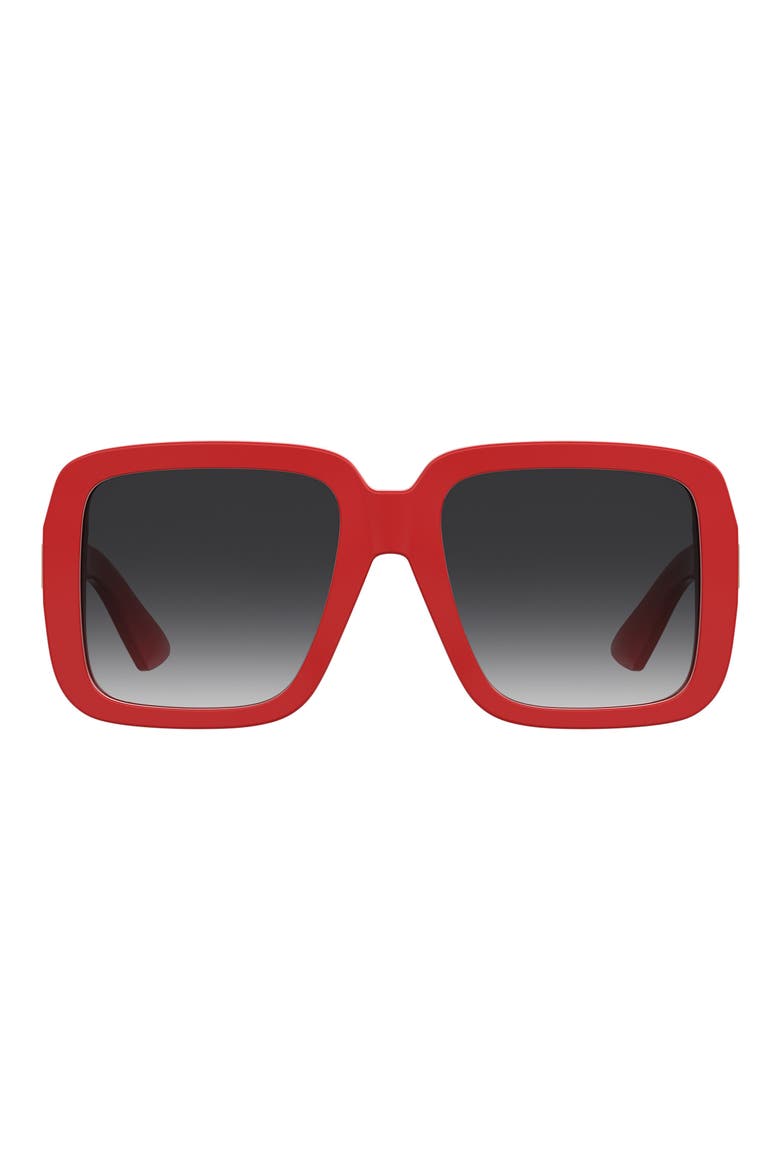 55mm Gradient Square Sunglasses, Main, color, 0C9A-9O