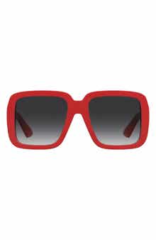 Moschino 55mm Gradient Square Sunglasses