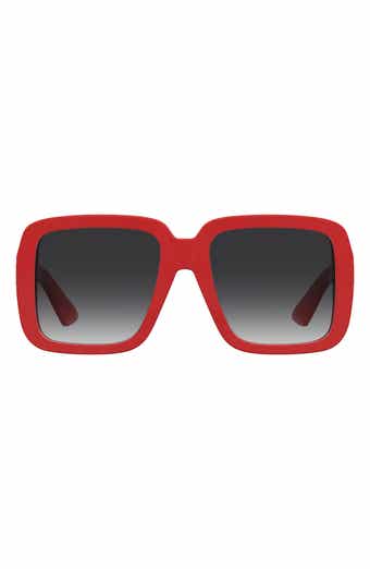 Moschino 55mm Gradient Square Sunglasses