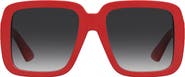 Moschino 55mm Gradient Square Sunglasses