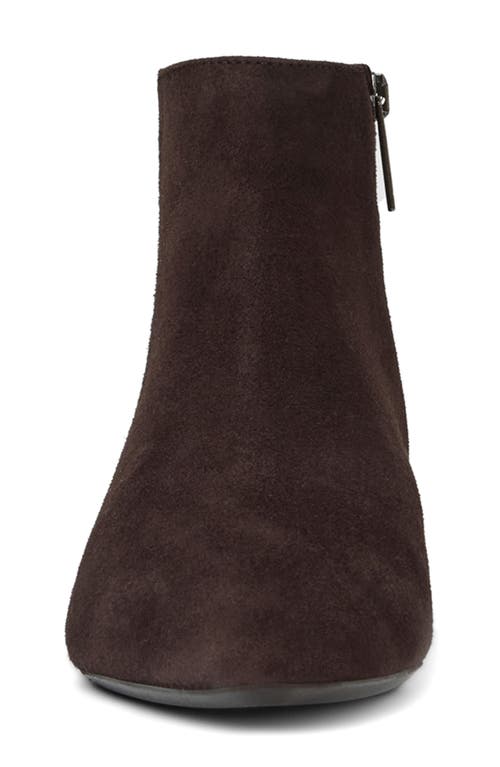 Aquatalia Prisilla Pointed Toe Zip Bootie In Brown