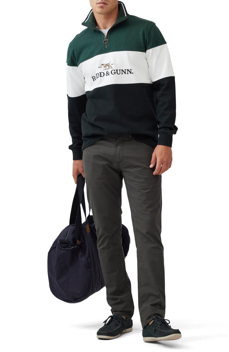 Rodd & Gunn Foresters Peak Quarter Zip Pullover, Alternate, color, Forest