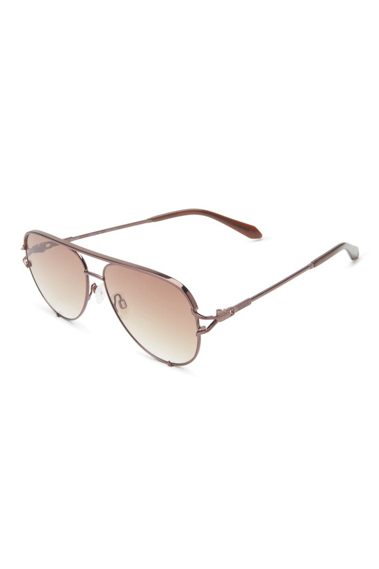 High Key Twist 60mm Gradient Aviator Sunglasses, Alternate, color, CHOCOLATE/ SEPIA