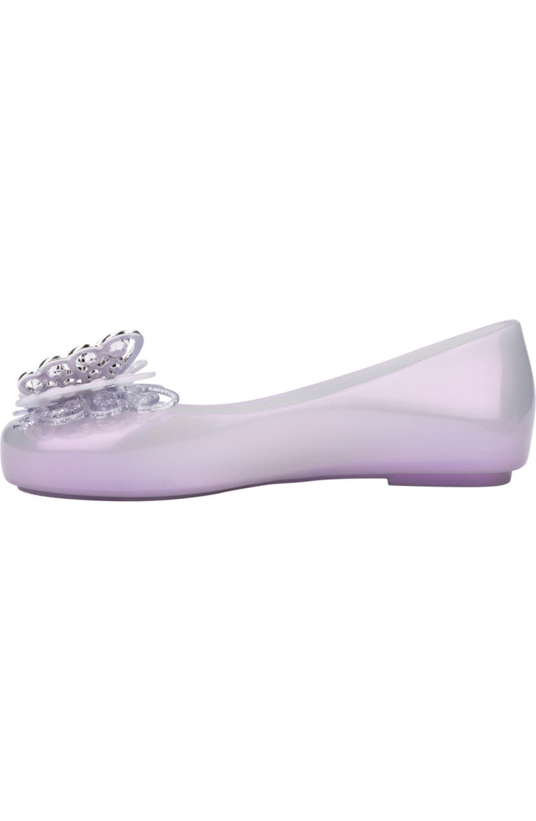 Mini Melissa Kids' Mini Melissa Sweet Love Fly II Flat, Alternate, color, Pearly Lilac
