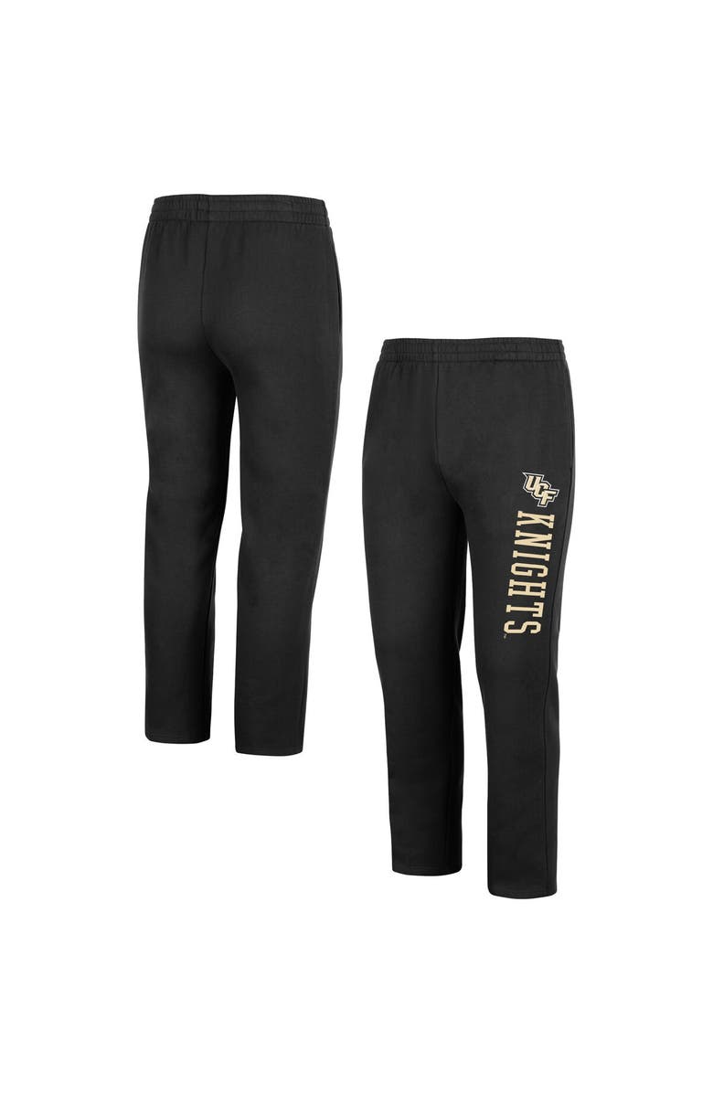 COLOSSEUM Men's Colosseum Black UCF Knights Fleece Pants, Main, color,