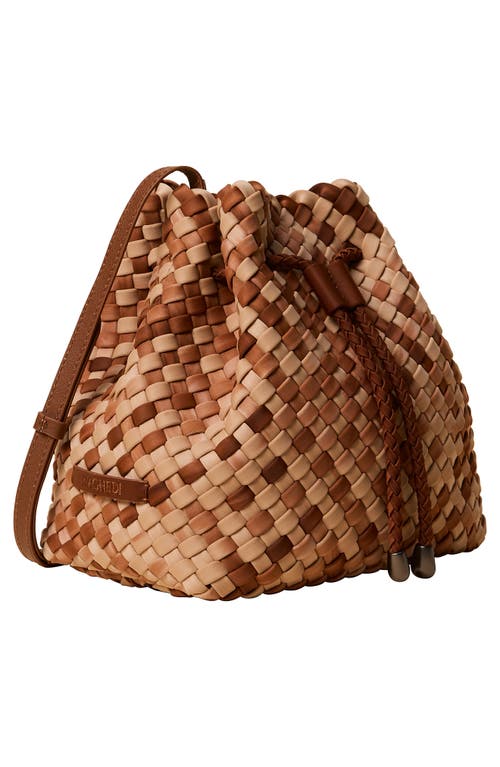 Naghedi Medium Gramercy Watercolor Bucket Bag In Brown