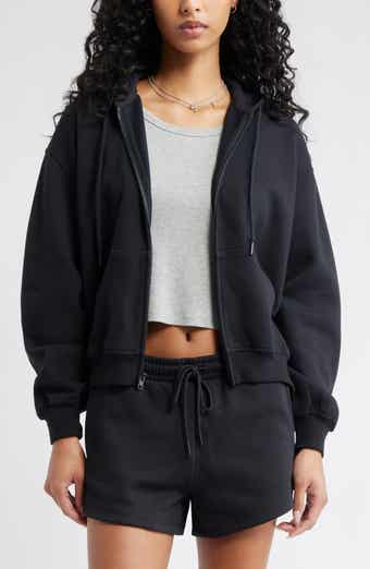 BP. Relaxed Cotton Blend Zip Hoodie