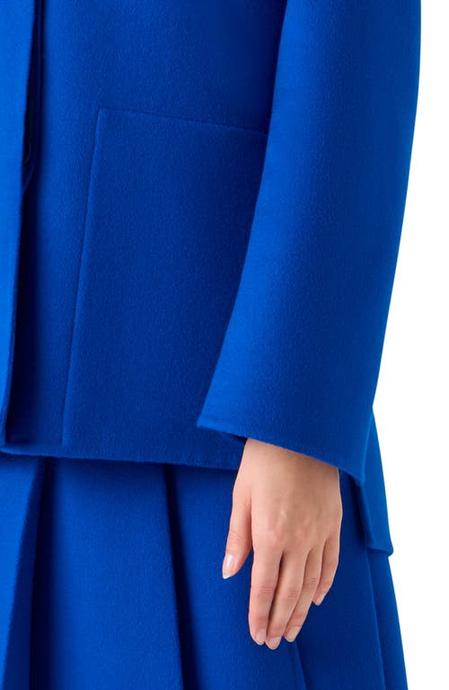 Akris Laars Double Face Cashmere Jacket In Blue