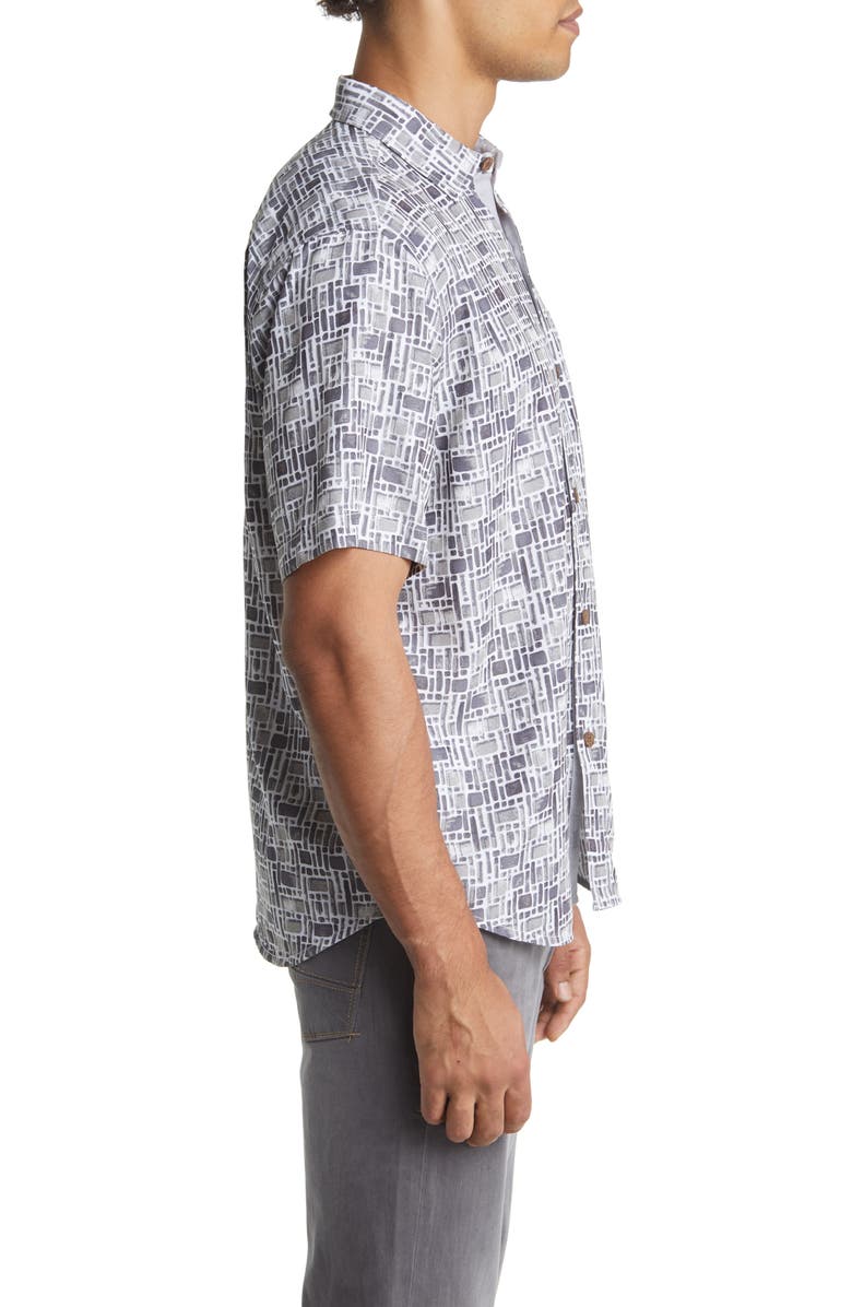 Tommy Bahama Men's Coconut Point Pebble Tiles Short Sleeve Button-Up Shirt, Alternate, color,