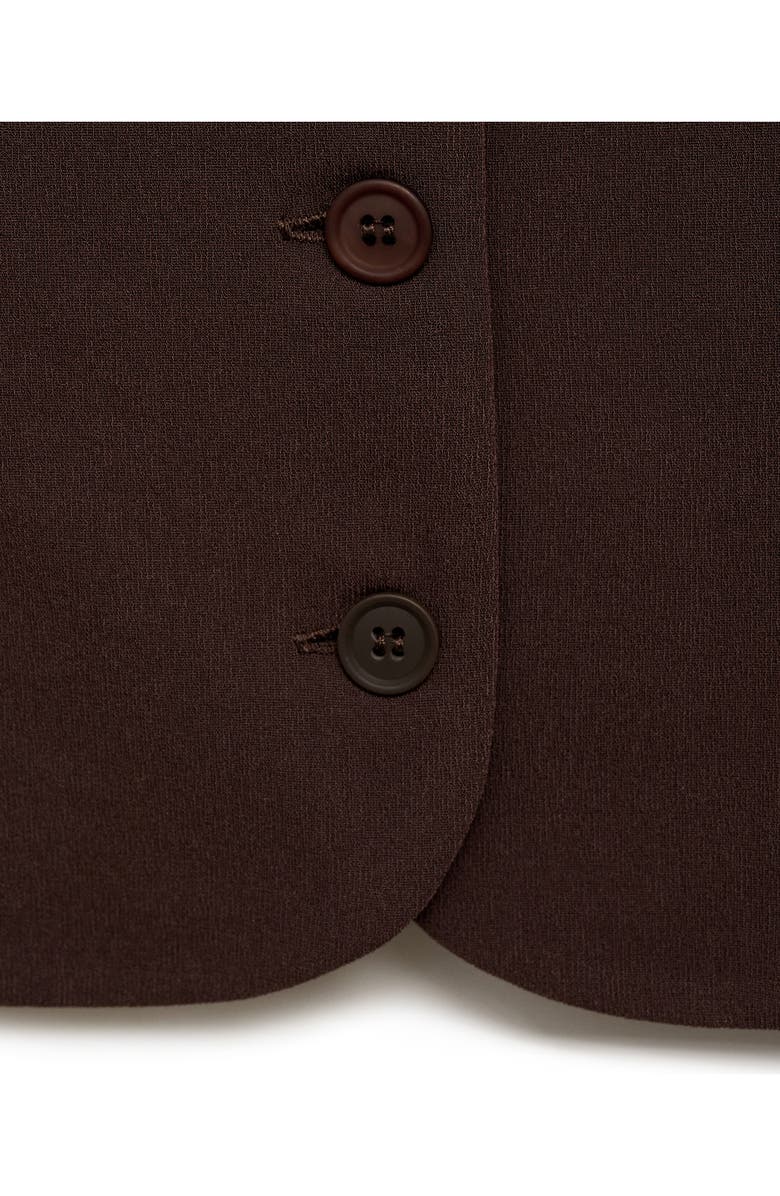 MANGO Klum Square Neck Vest, Alternate, color, Chocolate