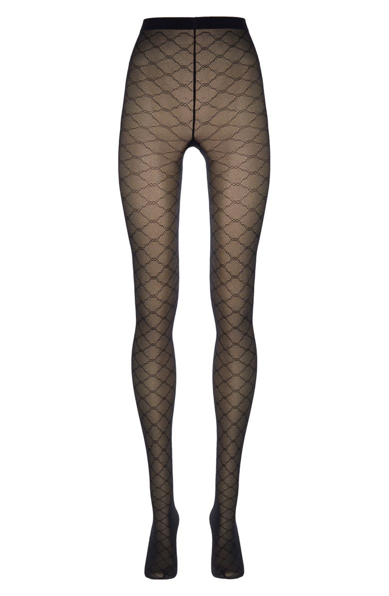 Wolford Sheer Tights, Alternate, color, Black